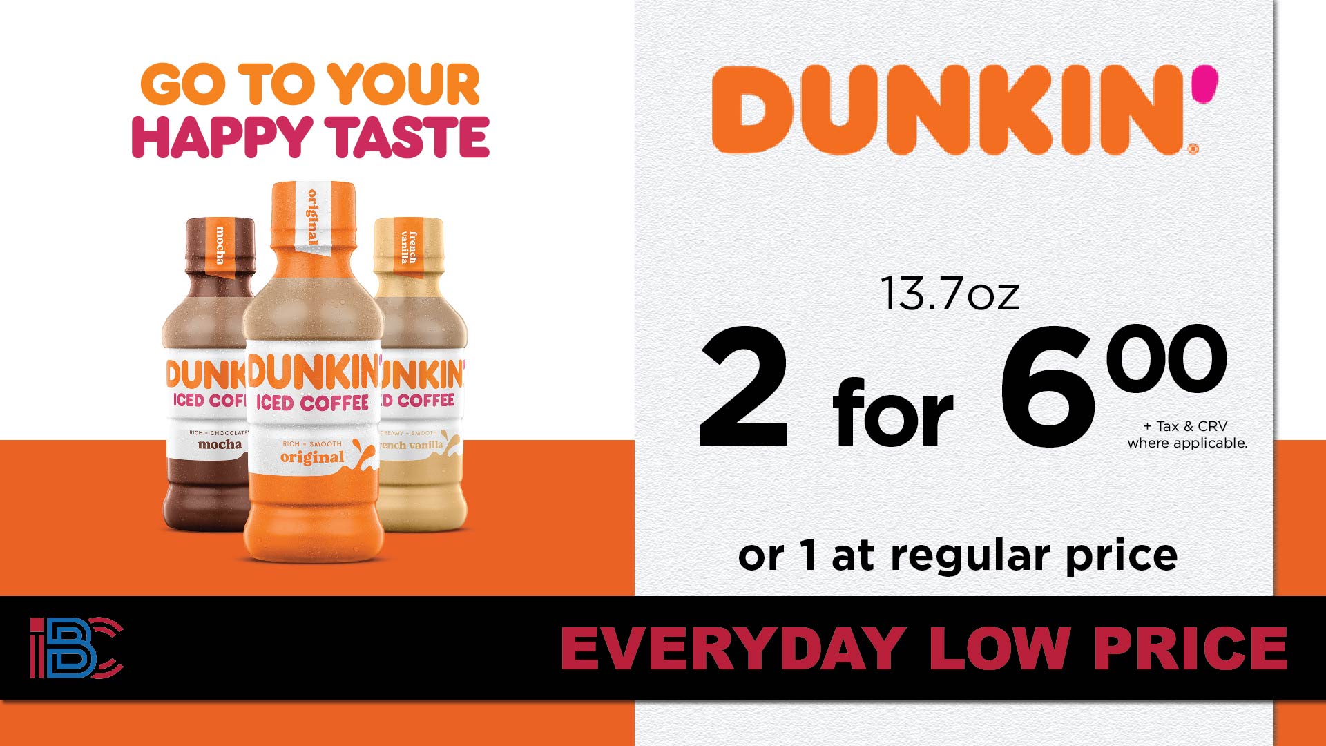Dunkin iced coffee promotion